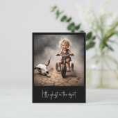 "KLEINE GEEST IN DE WOESTIJN" BRIEFKAART (Staand voorkant)