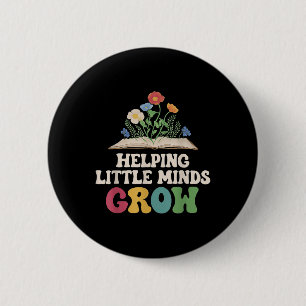 Kleine Geesten Helpen Groeien Dyslexie Leraren Waa Ronde Button 5,7 Cm