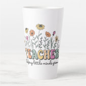 Kleine geesten helpen groeien - een bloemeneerbeto latte mok (Voorkant)