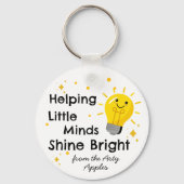Kleine geesten helpen helder te schijnen | onderwi sleutelhanger (Voorkant)
