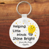 Kleine geesten helpen helder te schijnen | onderwi sleutelhanger (Voorkant)