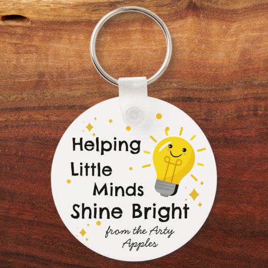 Kleine geesten helpen helder te schijnen | onderwi sleutelhanger (Voorkant)