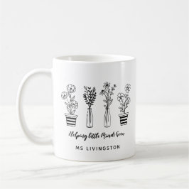 Kleine geesten helpen met het kweken van bloemen l koffiemok