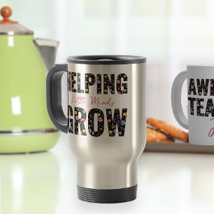 Kleine geesten helpen met het kweken van wildbloem reisbeker