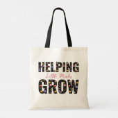 Kleine geesten helpen met het kweken van wildbloem tote bag (Achterkant)