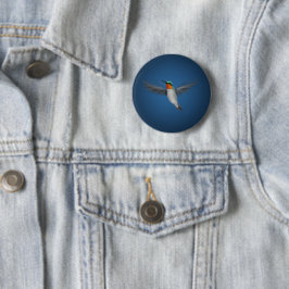 Kleine geïllustreerde Hummingbird Ronde Button 5,7 Cm