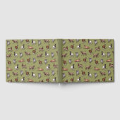 Kleine geit op groen - Geitenherd Pattern Gastenboek (Volledig)