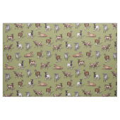 Kleine geit op groen - Geitenherd Pattern Stof (Fat Quarter)