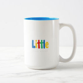 Kleine gekleurde typografie tweekleurige koffiemok