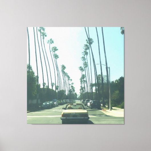 Kleine Gele Auto Canvas Afdruk (Voorkant)