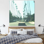 Kleine Gele Auto Canvas Afdruk (Insitu (Slaapkamer))