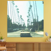 Kleine Gele Auto Canvas Afdruk (Insitu (Woonkamer))