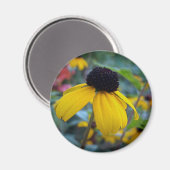 Kleine gele bloem magneet (Voorkant / Achterkant)