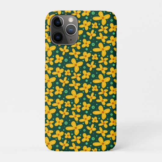 Kleine gele bloemen Case-Mate iPhone case (Achterkant)