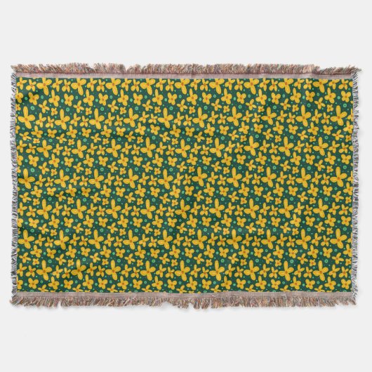 Kleine gele bloemen deken (Voorkant)