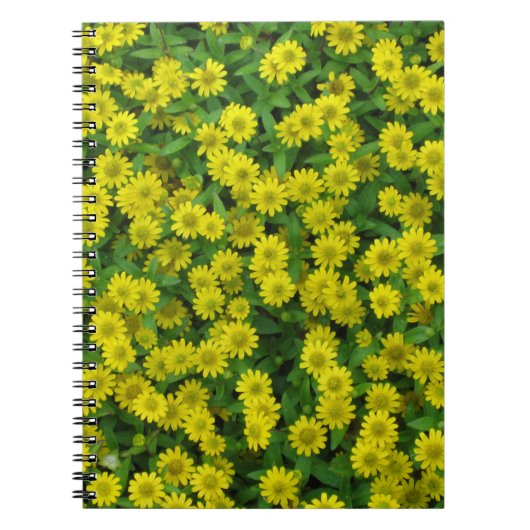 kleine gele bloemen notitieboek (Voorkant)