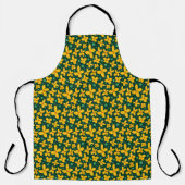 Kleine gele bloemen schort (Voorkant)