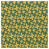 Kleine gele bloemen stof (Close Up)