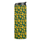 Kleine gele bloemen thermosbeker (Gedraaid links)