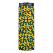 Kleine gele bloemen thermosbeker (Achterkant)