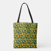 Kleine gele bloemen tote bag (Achterkant)
