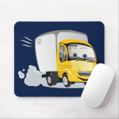 Kleine gele Cartoon Vrachtwagen voor kinderen! Muismat (Met muis)