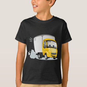 Kleine gele Cartoon Vrachtwagen voor kinderen! T-shirt