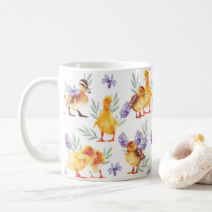 Kleine gele eenden koffiemok