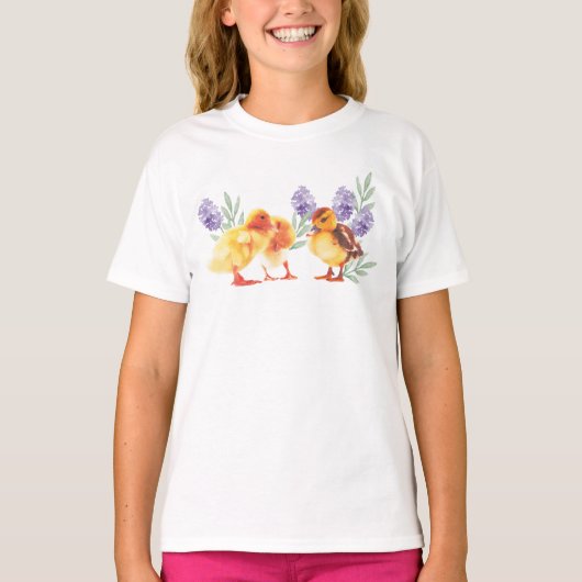 Kleine gele eenden t-shirt (Voorkant)