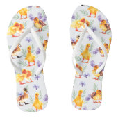 Kleine gele eenden teenslippers (Voetbed)