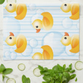 Kleine gele eenden theedoek (Gevouwen)