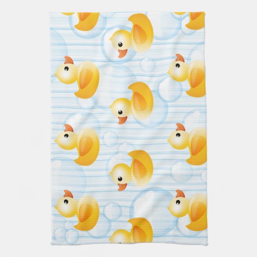 Kleine gele eenden theedoek (Verticaal)