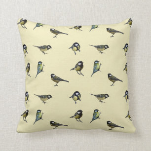 Kleine gele en blauwe vogels kussen