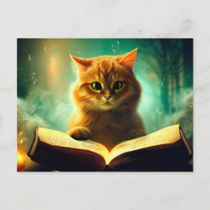 Kleine gele kat briefkaart