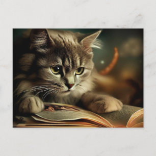 Kleine gele kat briefkaart