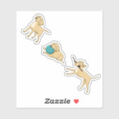 Kleine Gele Lab Stickerstickers Sticker (Vel)