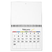 Kleine Gele Lege Kalender Voor Kinderen (Feb 2027)