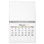 Kleine Gele Lege Kalender Voor Kinderen (Feb 2026)
