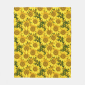 Kleine gele madeliefjes fleece deken (Voorkant)
