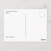 Kleine gele paddenstoelen briefkaart (Achterkant)