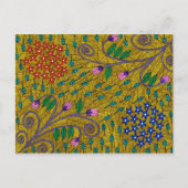 Kleine gele tuinbouwsels en bladeren briefkaart (Voorkant)