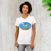 Kleine gele vlakte T-shirt