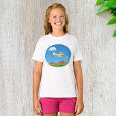 Kleine gele vlakte T-shirt