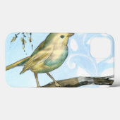 Kleine gele vogel die op een Tak wordt uitgevoerd  Case-Mate iPhone Case (Achterkant (horizontaal))
