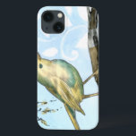 Kleine gele vogel die op een Tak wordt uitgevoerd  Case-Mate iPhone Case<br><div class="desc">Dit schilderij is perfect voor je vogel collectie. De kleine gele vogel- en blauwe pastelachtergrond van dit afbeelding zijn eenvoudig maar verzachtend en kunnen gemakkelijk aan elk aangeboden Zazzle-product worden toegevoegd. Kies deze illustratie vandaag.</div>