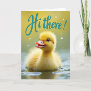 Kleine Gele Vogel Wenskaart Kaart