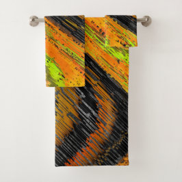 Kleine gelige mozaïek en vervormd bad handdoek