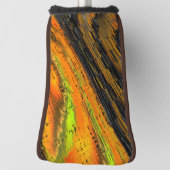 Kleine gelige mozaïek en vervormd golfheadcover (Draai 90)