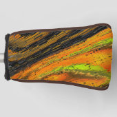 Kleine gelige mozaïek en vervormd golfheadcover (Voorkant)