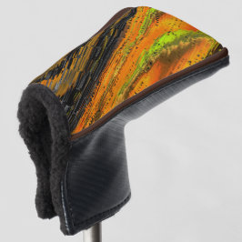 Kleine gelige mozaïek en vervormd golfheadcover